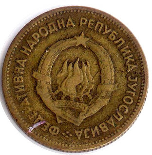 Нумизматика монета Динар Югославия 20 Dinara Ancient coin Yugoslavia ancienne pièce altertümliche Münze moneda antigua