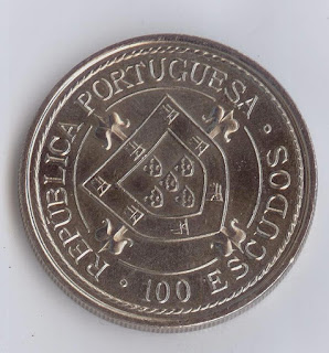 Escudos Portuguesa Vessels on Coins Numismatics collection Парусники на монетах Münze das Wappen Portugals la pièce les armes moneda el escudo