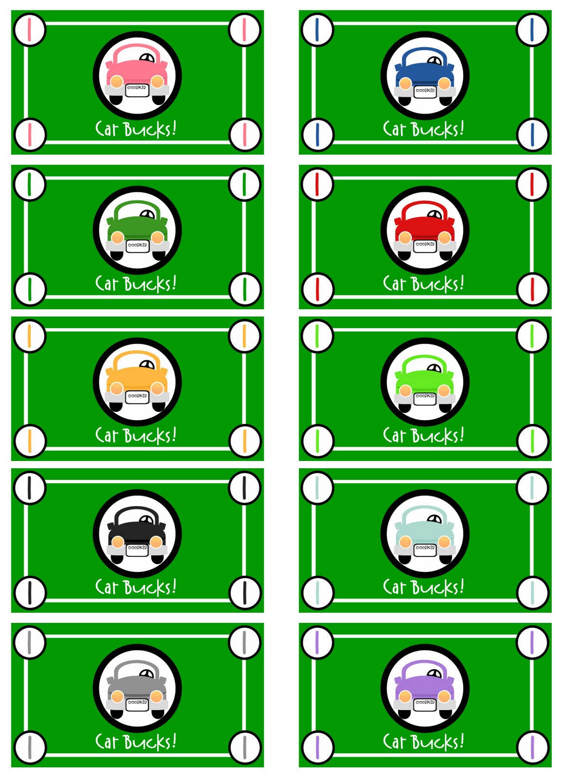 Prepared NOT Scared!: Car Bucks!