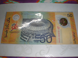 NAZRI DUIT ANTIK & SYILING LAMA: RM50 Polymer Commonwealth Games 1998