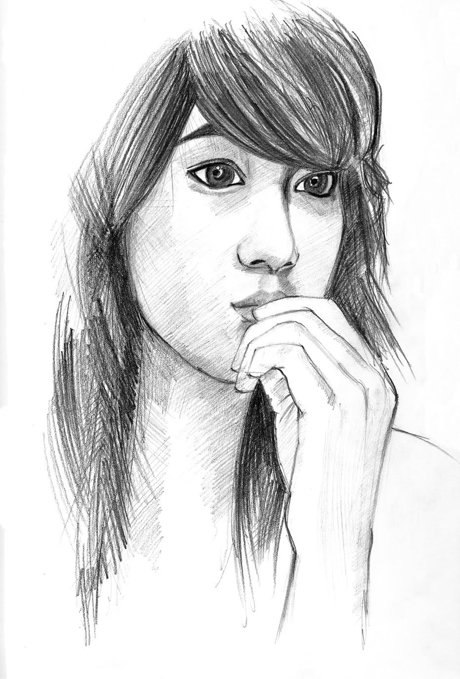 Gambar Dobby Drawing Blog 2010 Wajah Face 5 Gambar Lukisan Wanita