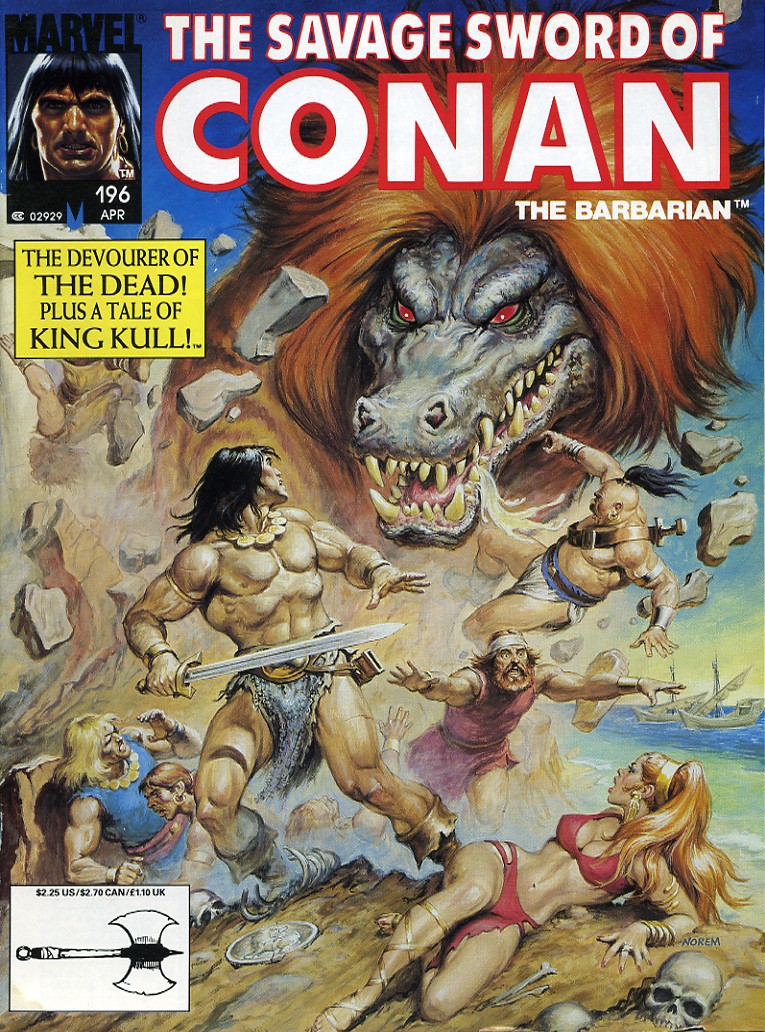 Read online The Savage Sword Of Conan comic -  Issue #196 - 1