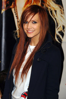 ashlee simpson red hair