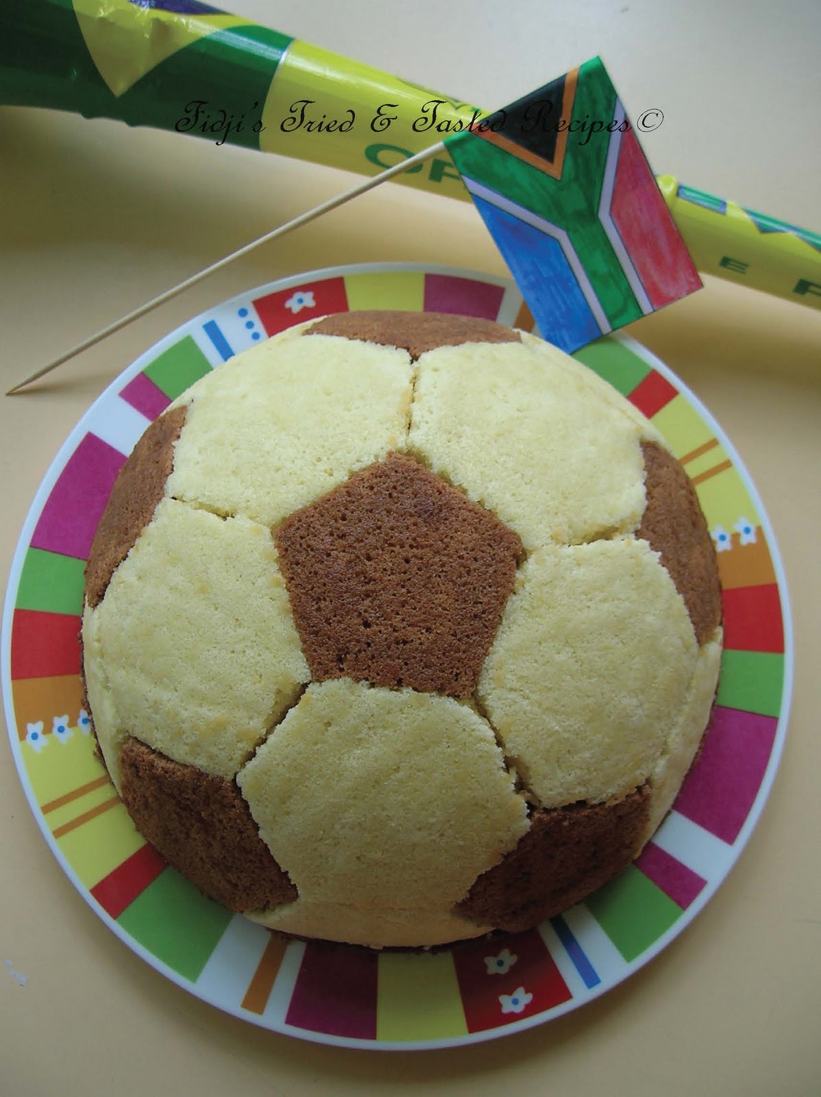 Fidji's Tried & Tasted Recipes Football Cake