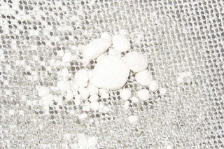 lumps of flour in sifter