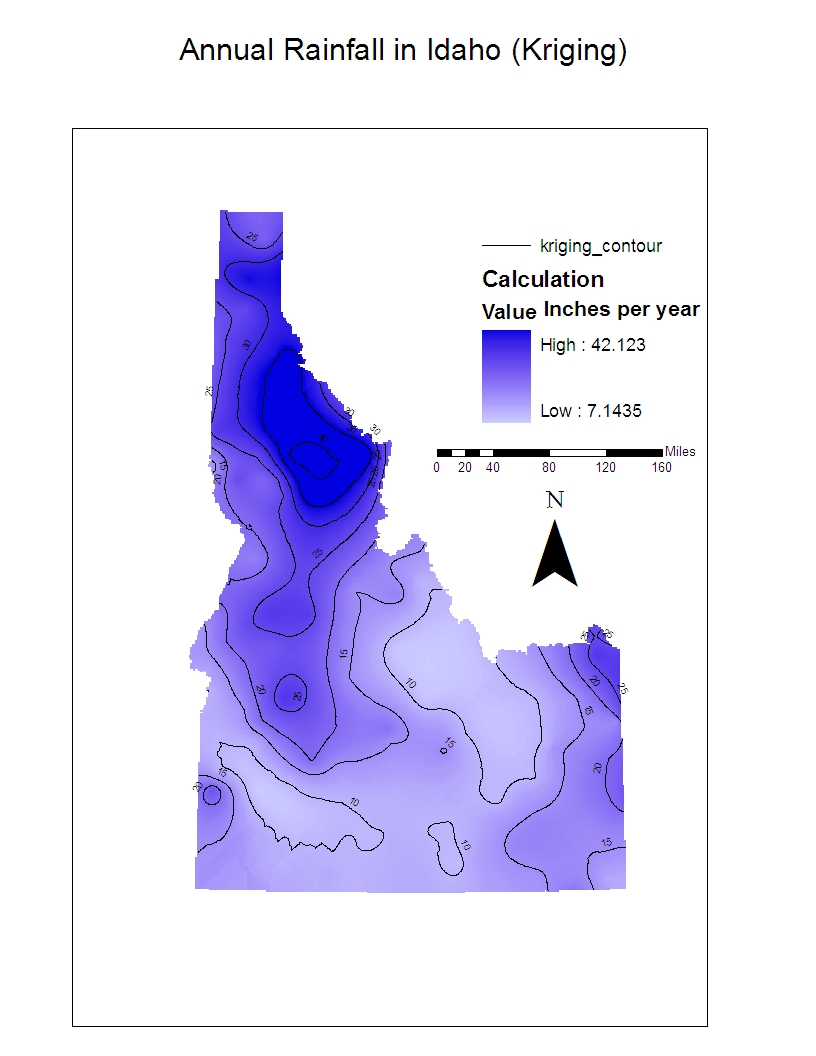 Taylor Lundeen's Geography 390 Blog Idaho Rainfall Maps