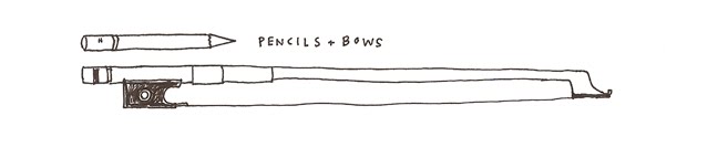pencils and bows