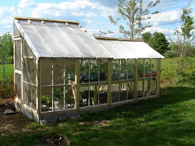 Chicken Co-op Shed with Greenhouse