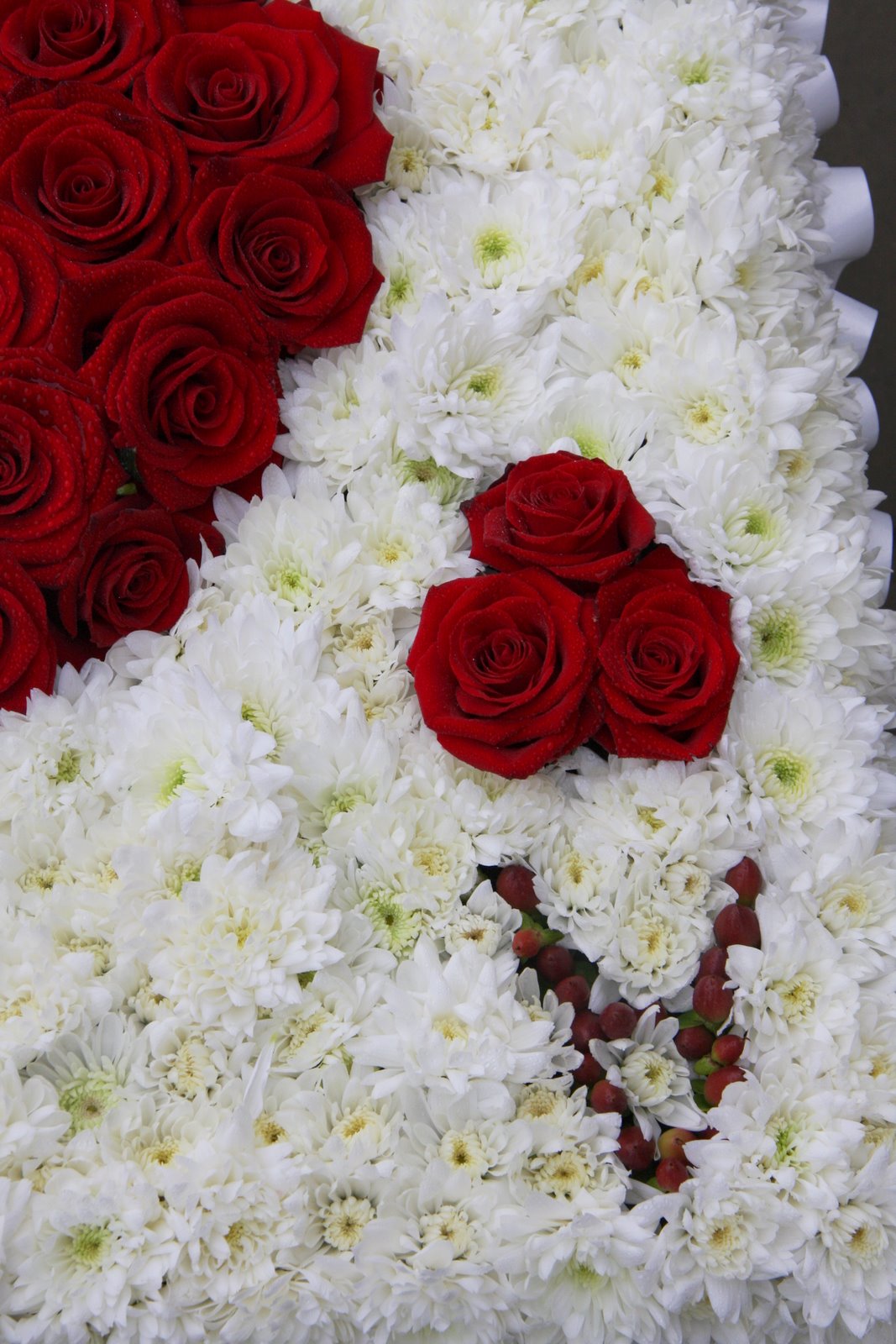 Kathleens Florist, Blackpool Ace of Hearts Funeral Tribute