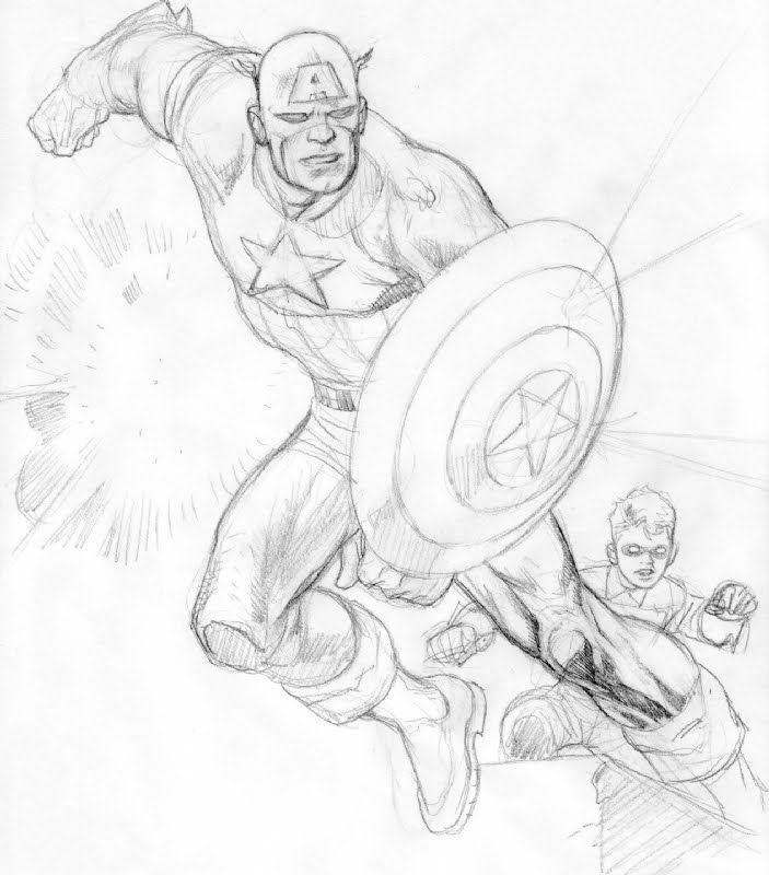 Kevin Nowlan Captain America Commission 2006