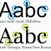 Diferencias entre tipografías tipo Serif y Sans-Serif
