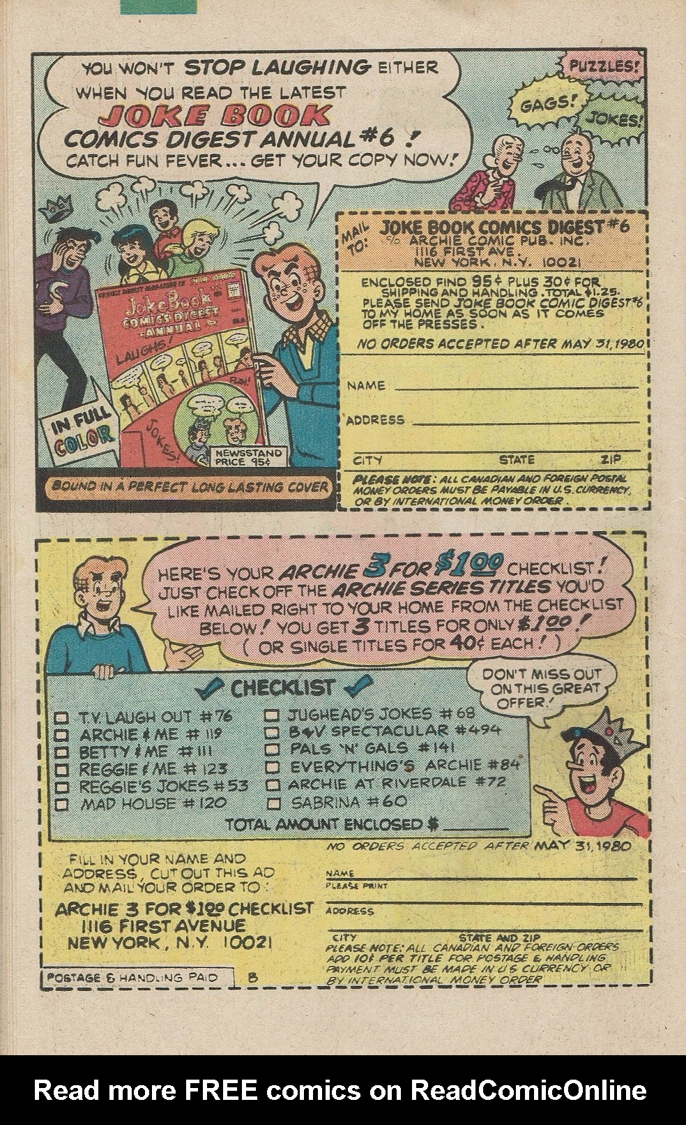 Read online Archie's Joke Book Magazine comic -  Issue #268 - 33