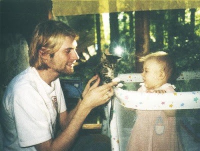 Kurt Cobain and daughter