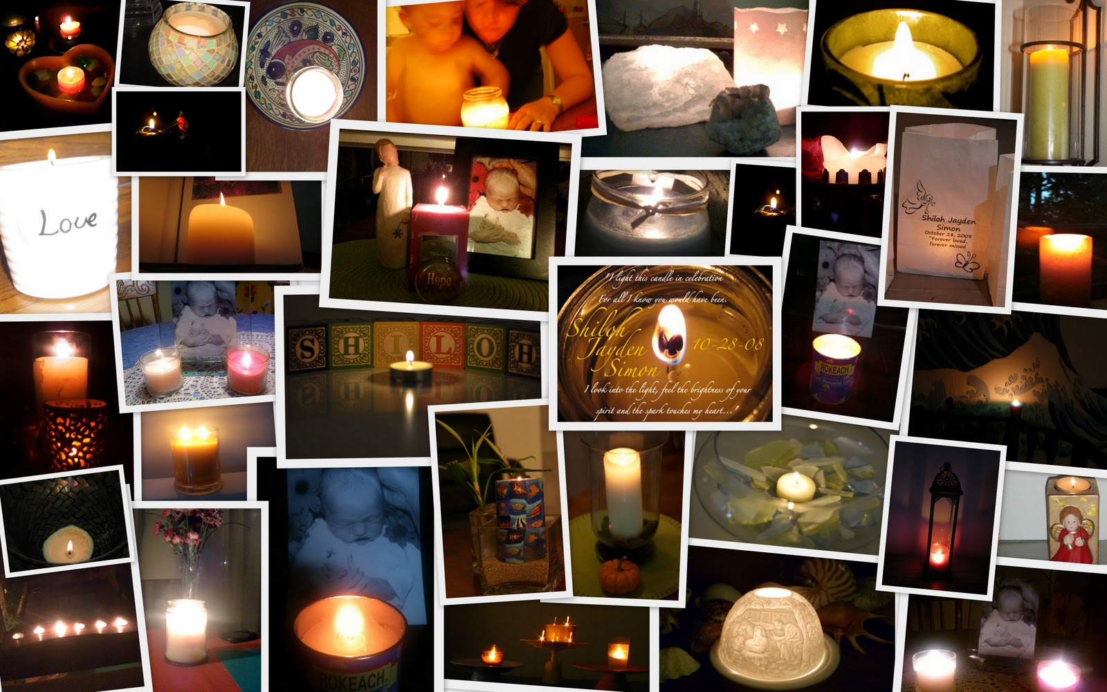 Our healing journey Shiloh's Candles Infant Loss Remembrance Day Collage