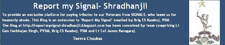 Report My Signal- Shradhanjli
