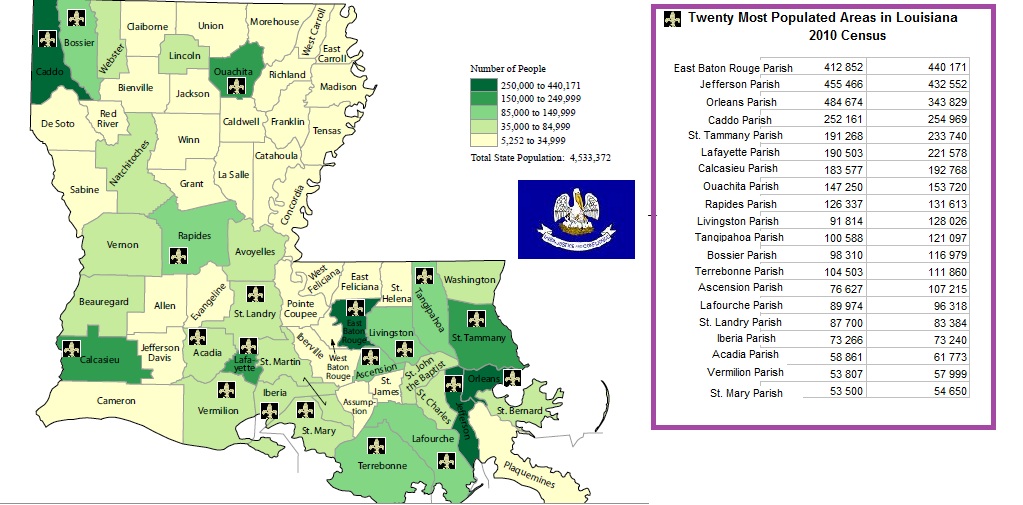 Louisiana Genealogy Blog 2010 Census Louisiana