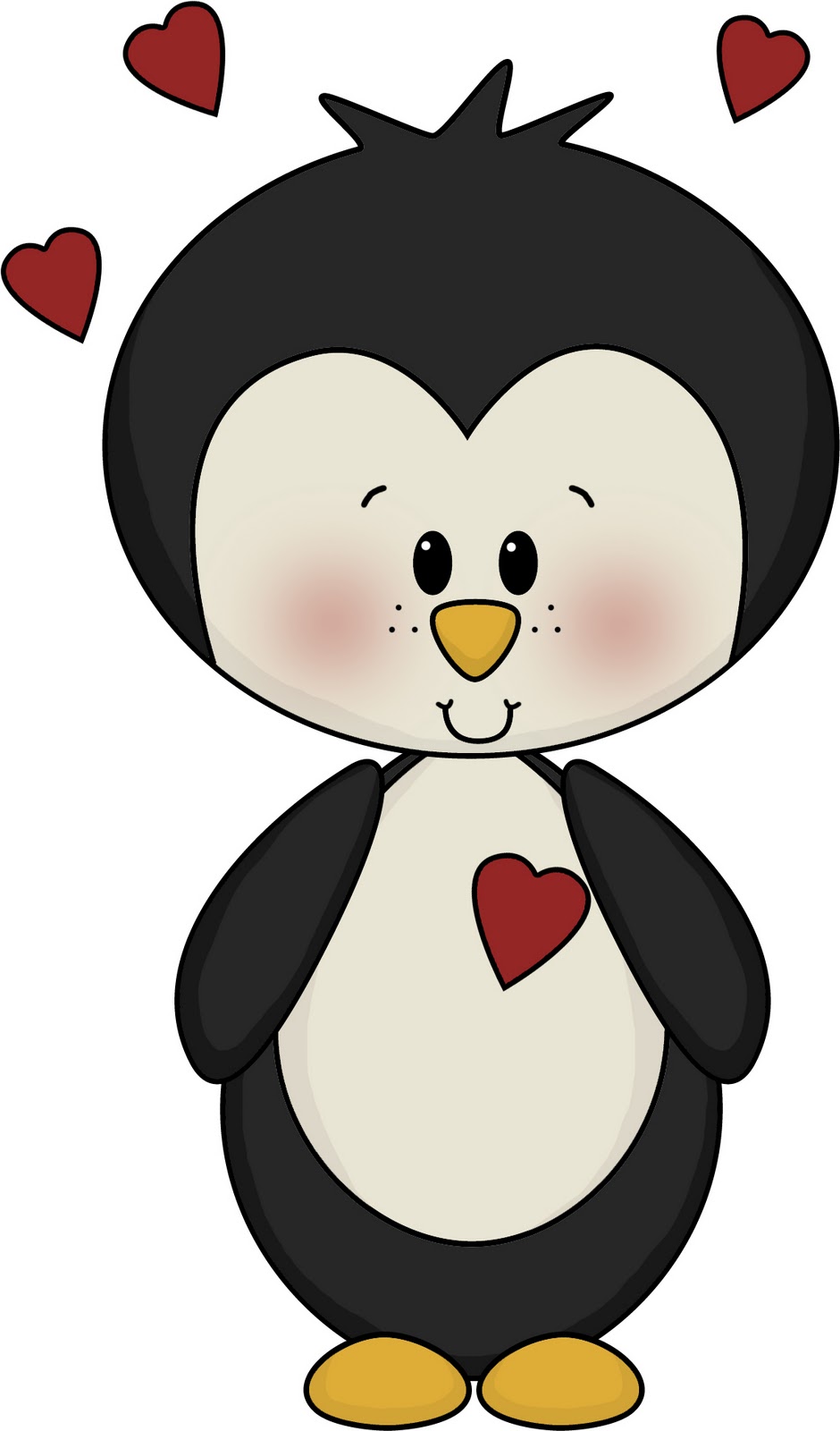 penguin valentine clipart - photo #8