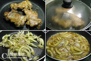 黑椒雞扒製作圖 Fried Chicken in Black Pepper & Tomato sauce Procedures