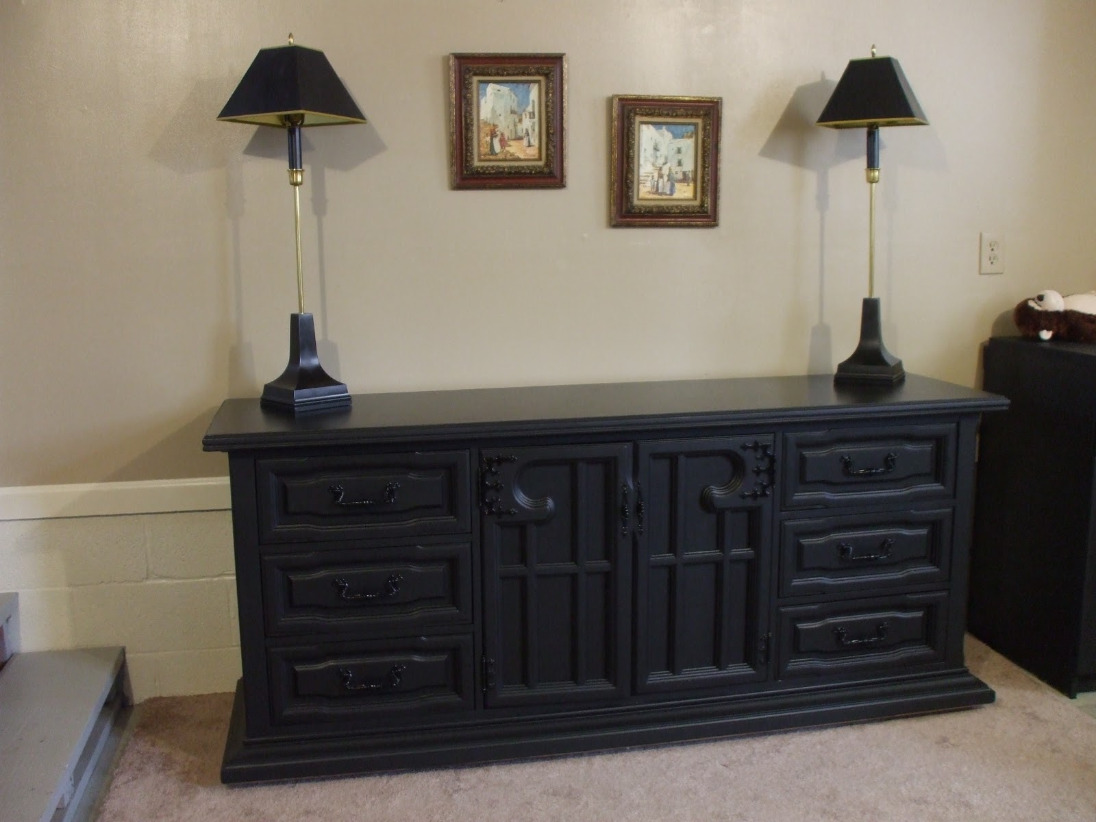 old wood, new paint BLACK FURNITURE