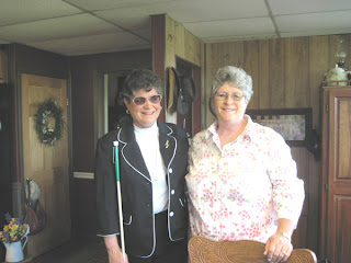 Laurel with driver Ethel