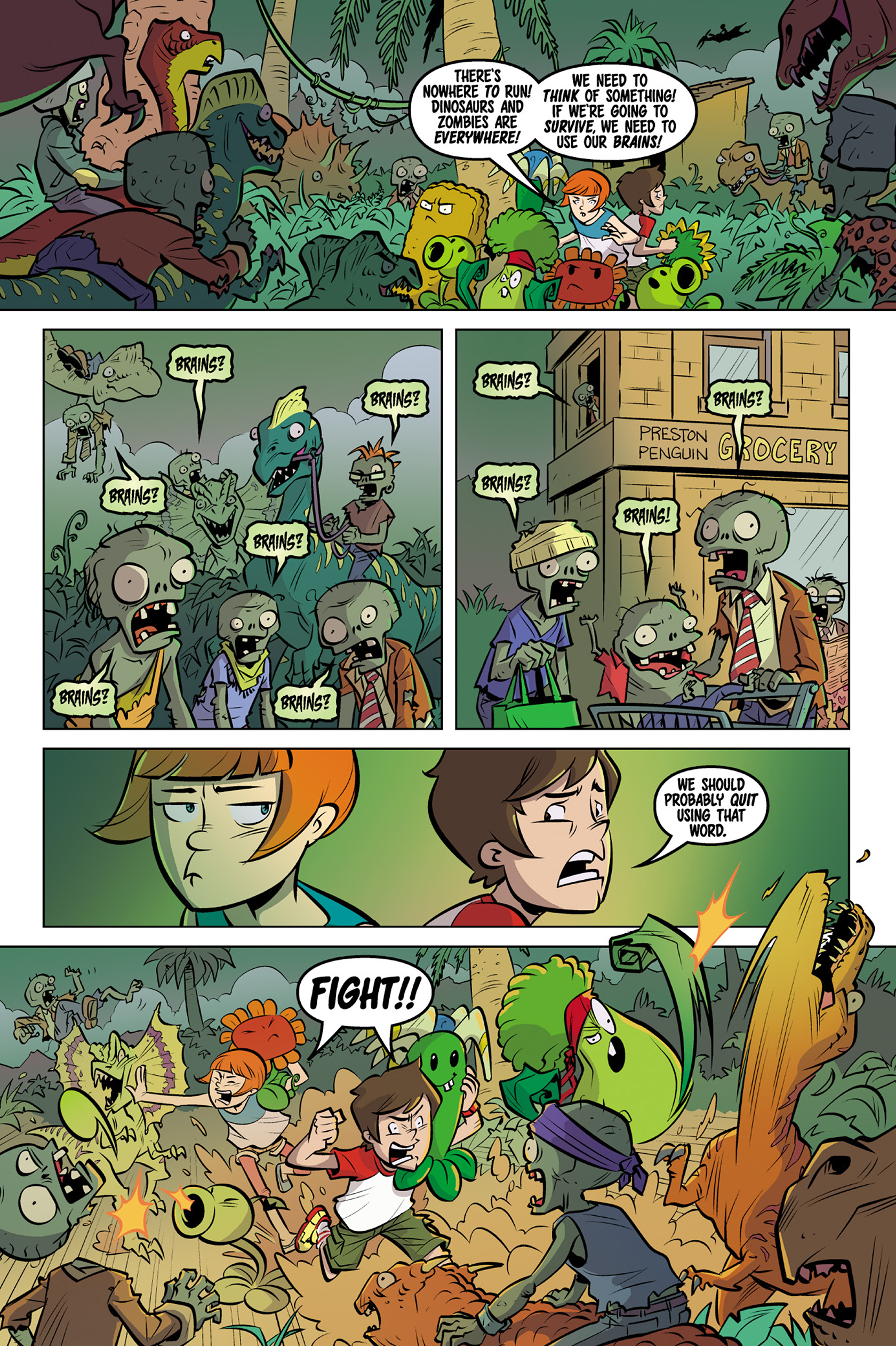Read online Plants vs. Zombies: Timepocalypse comic -  Issue #3 - 12