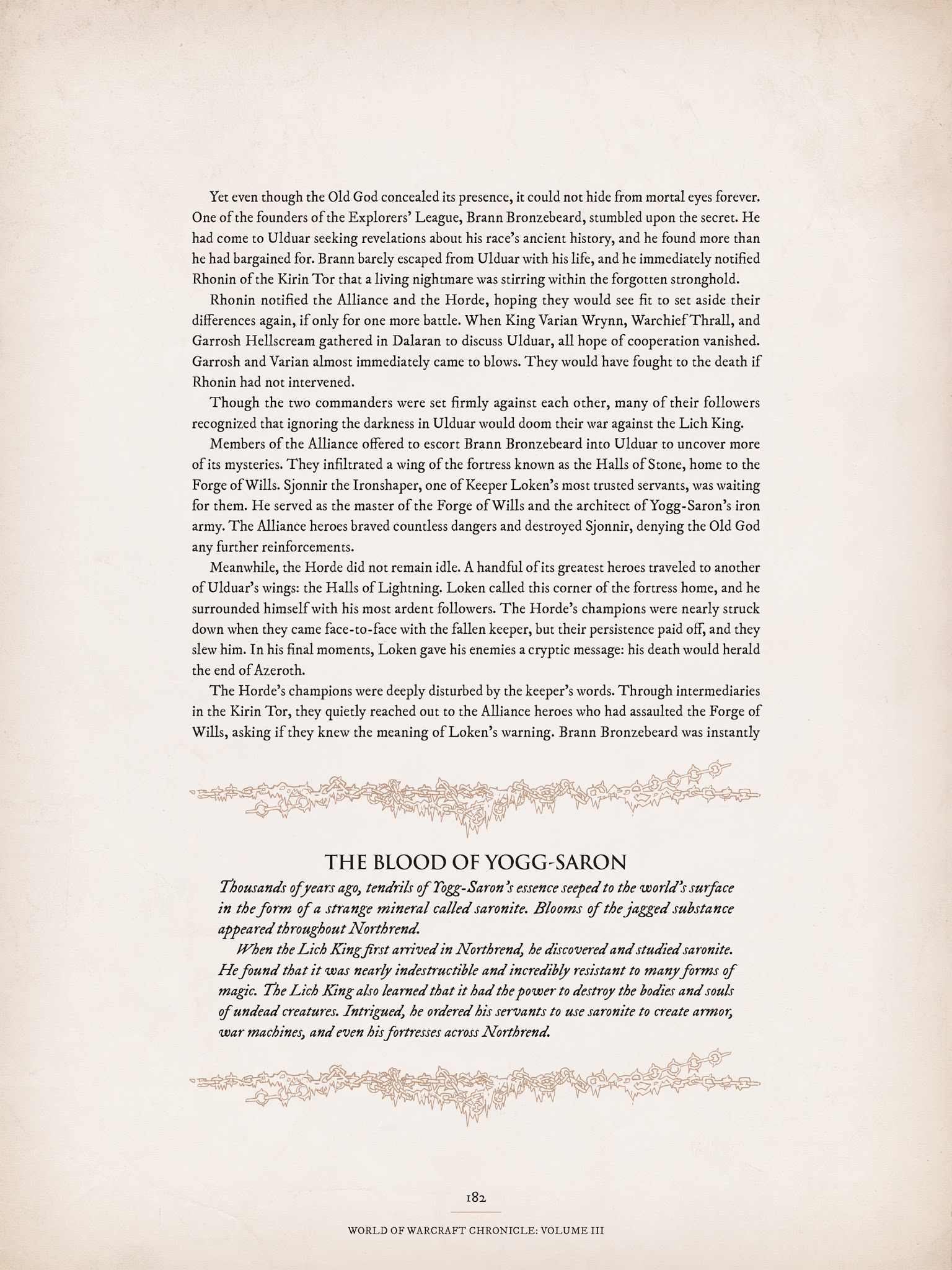 Read online World of Warcraft Chronicle Vol. 3 comic -  Issue # Full - 174