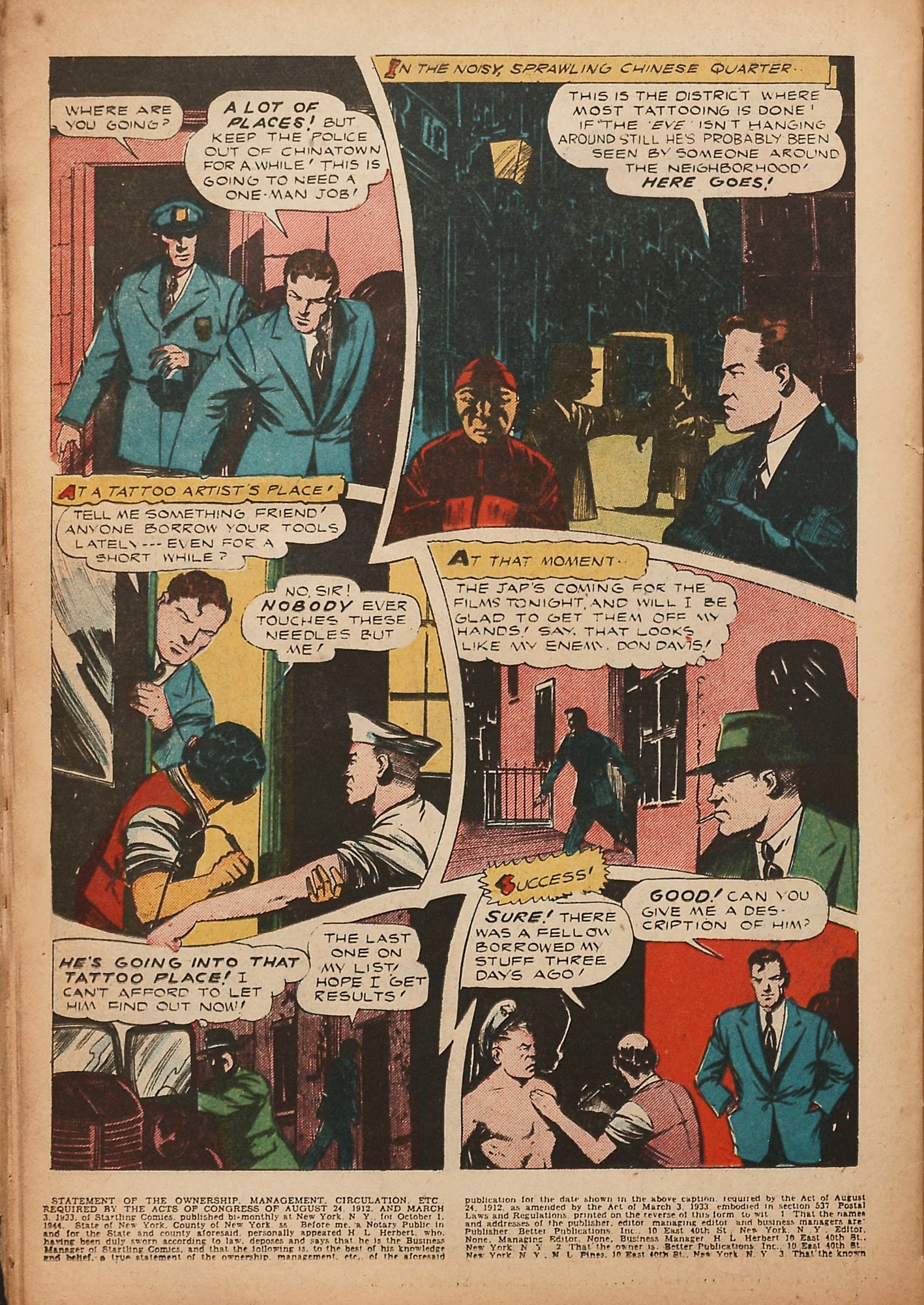 Read online Startling Comics comic -  Issue #32 - 38