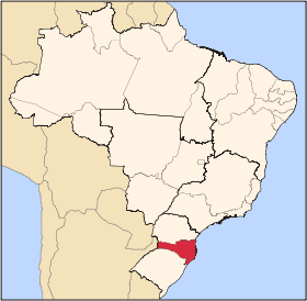 Playas de Brasil: Estado de Santa Catarina. Mapas.