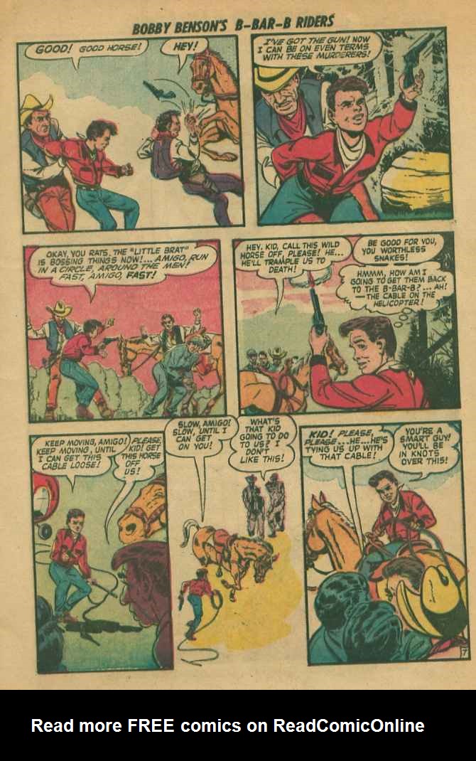 Read online Bobby Benson's B-Bar-B Riders comic -  Issue #9 - 9