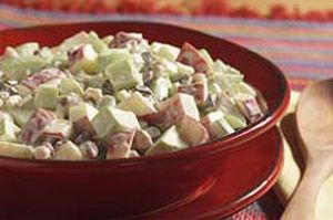 Las mejores recetas de mi gente: ENSALADA DE MANZANA, PIÑA Y DURAZNO