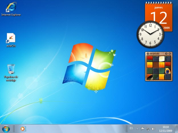 Windows 7 El Escritorio Y Las Barras De Tareas