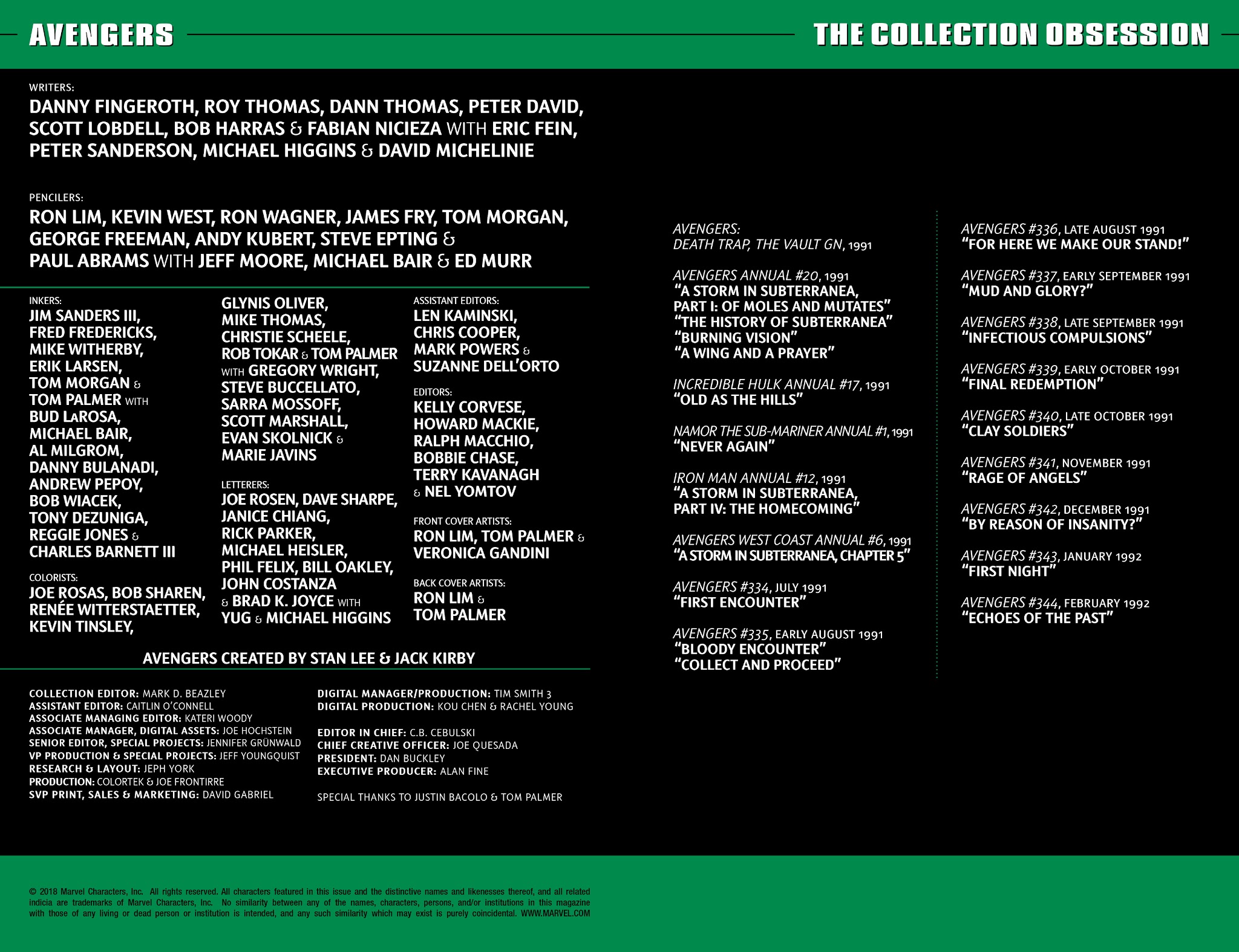 Read online Avengers Epic Collection: The Collection Obsession comic -  Issue # TPB - 4