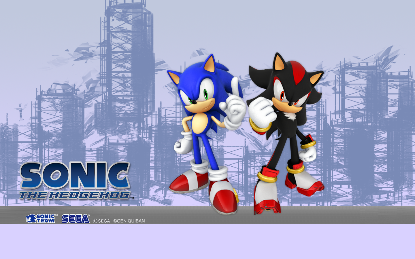 a k i n t a k: Sonic & Shadow Wallpaper