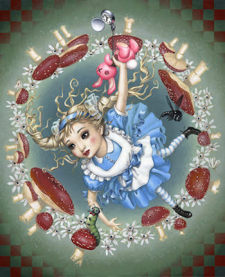 Alice in Wonderland, chenille, Trevor Brown