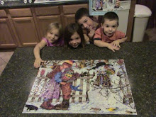 Mellissa gave us this 1000 piece puzzle. It took us six days to finish, but it was a fun!