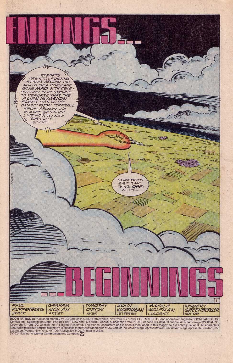 Read online Doom Patrol (1987) comic -  Issue #18 - 2