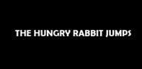 The Hungry Rabbit Jumps
