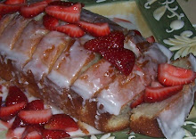 Lemon Cake & Sugared Strawberries