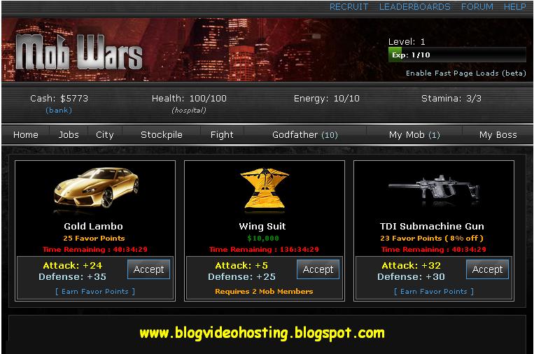 Mob Wars Cheats Super Money BLOGGERWATCH