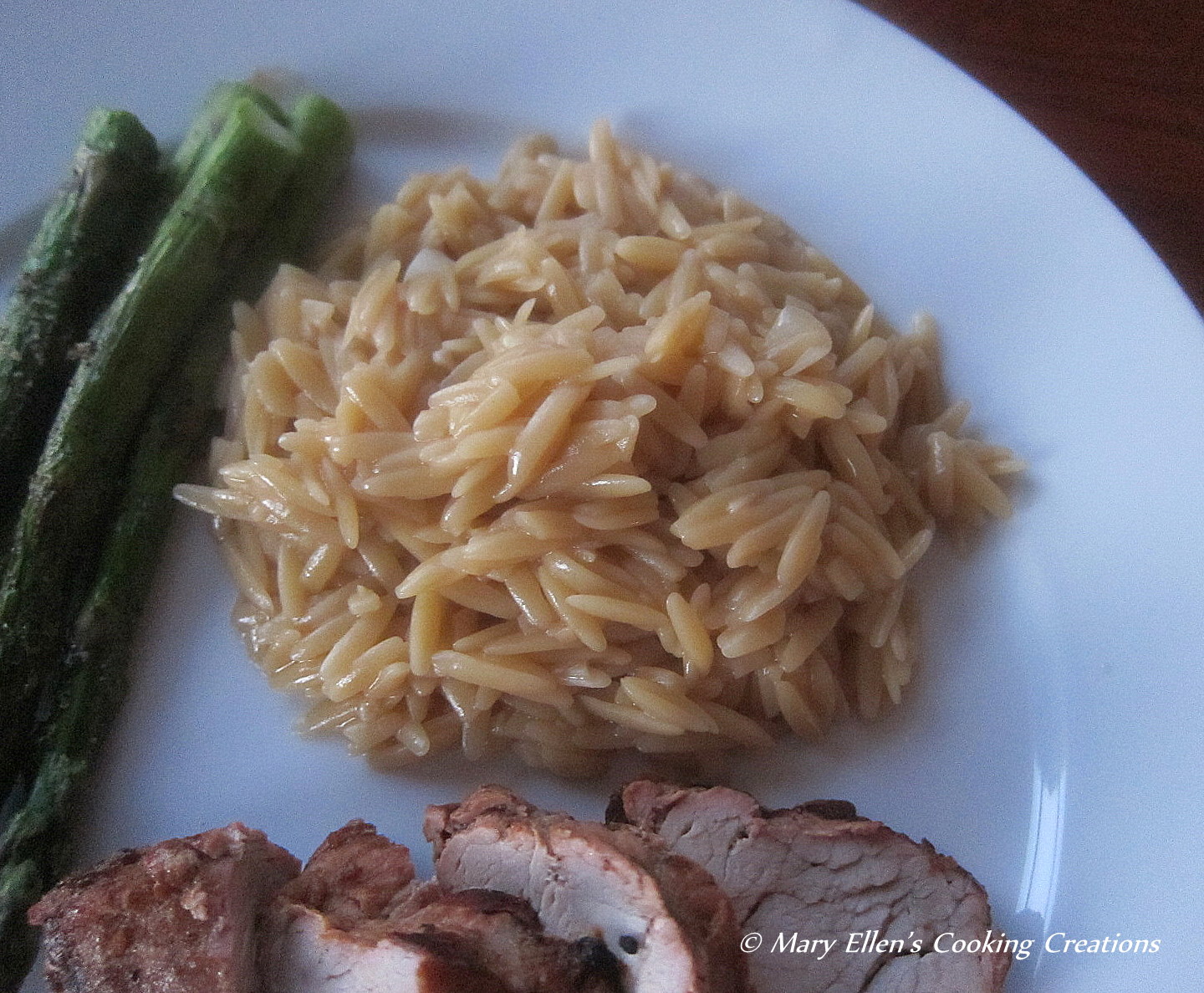 Mary Ellen's Cooking Creations Asian Orzo