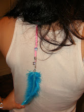 trenza con pluma