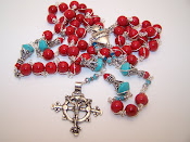 No. 58.  Custom Made Sacred Heart Rosary (SOLD)