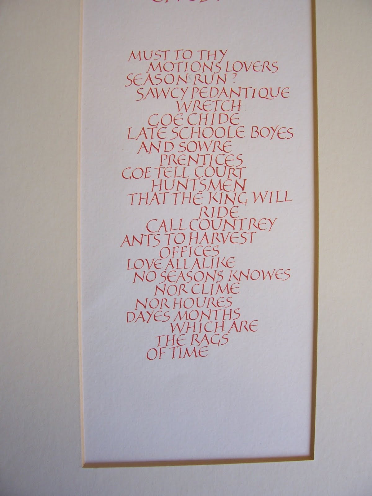 Eden Valley Scribes Vellum examples