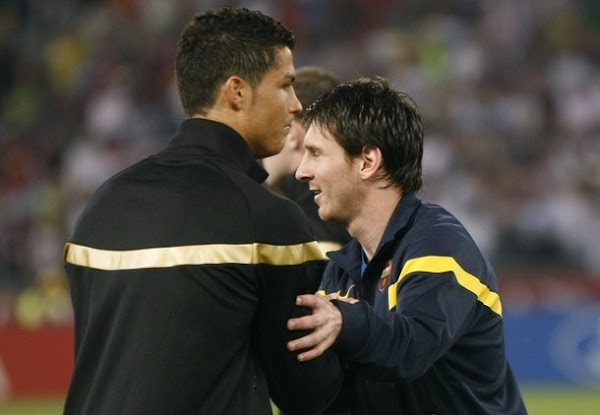 Lucha titánica entre Messi y Cristiano Ronaldo