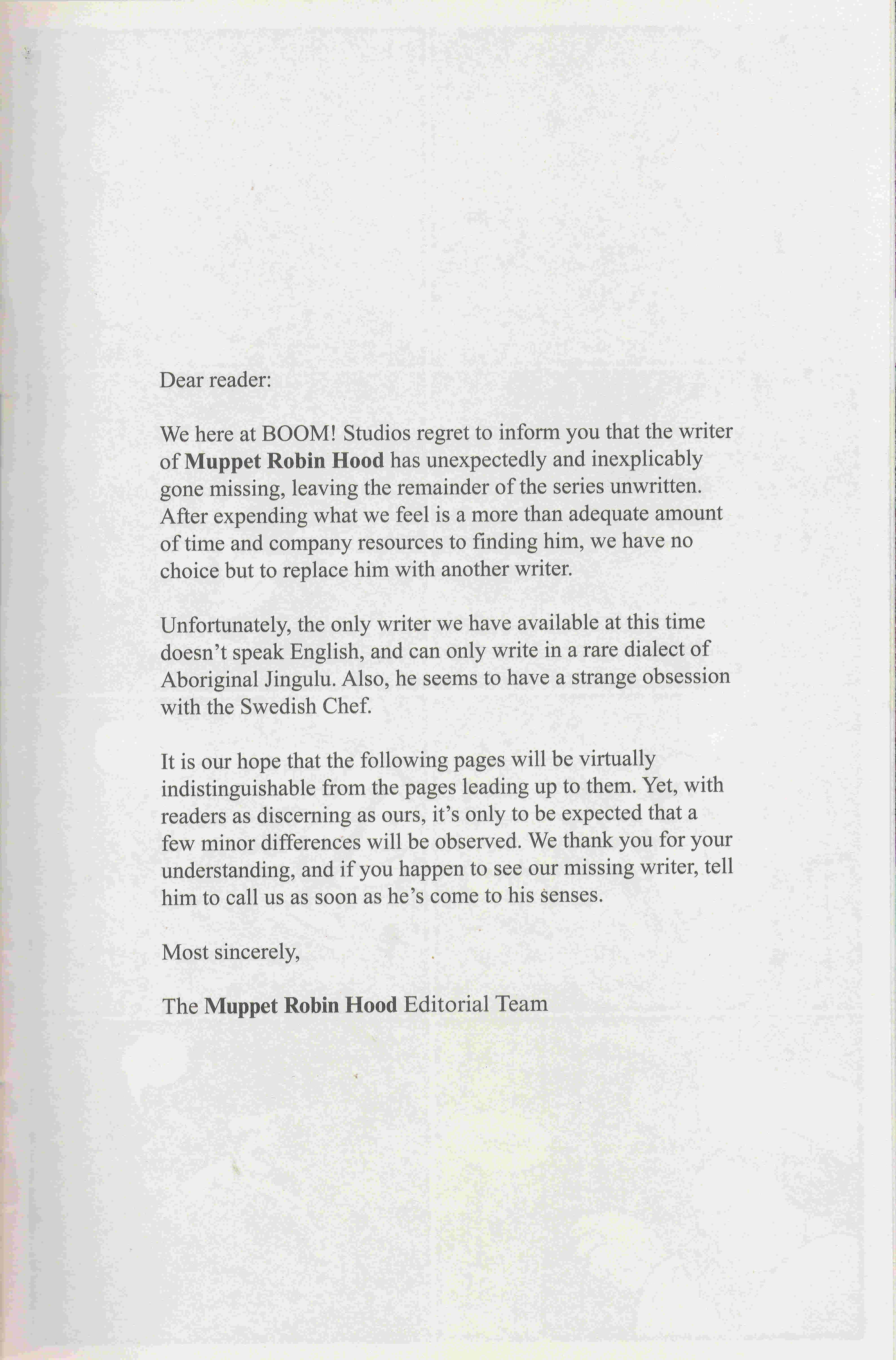 Read online Muppet Robin Hood comic -  Issue #4 - 12