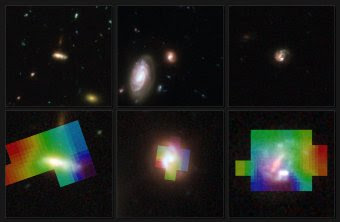 Galaxias distantes vistas por Hubble y VLT
