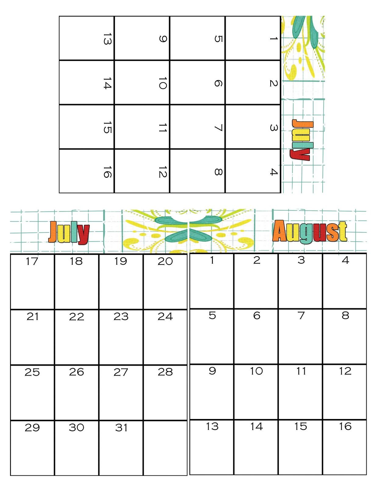 SIMPSONIZED CRAFTS: Free Printable Birthday Calendar using 4x6 Photo Book