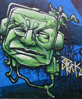 Graffiti Green Face