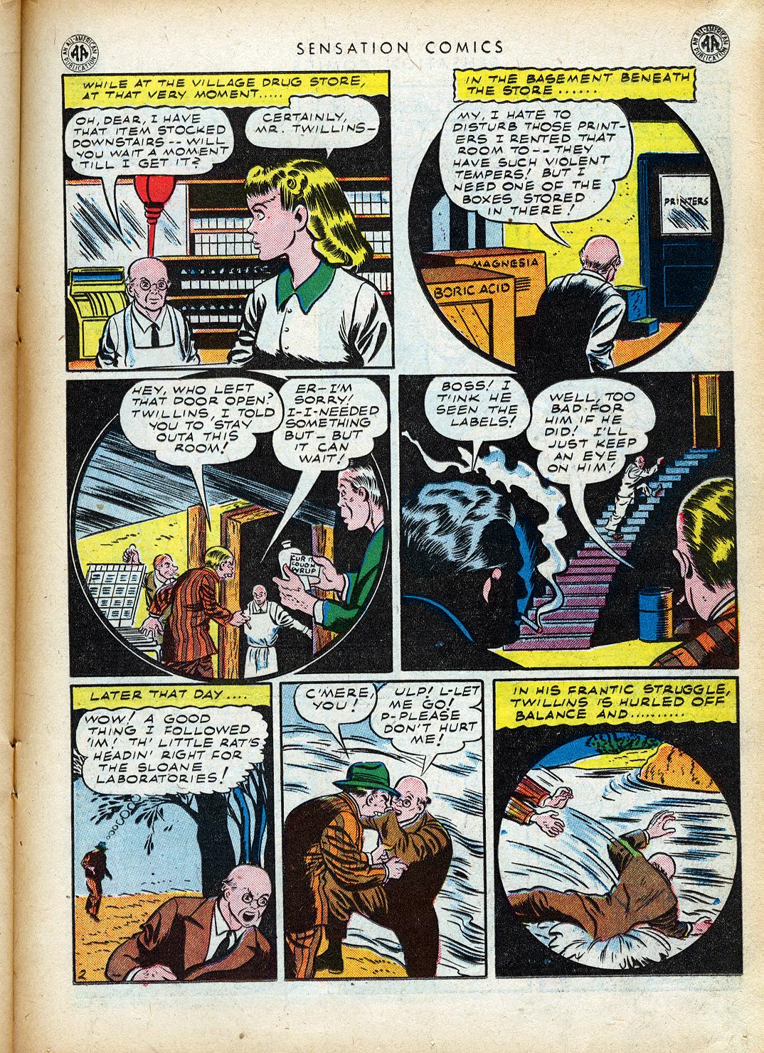 Read online Sensation (Mystery) Comics comic -  Issue #40 - 33