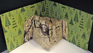 Mount Rushmore pop up card